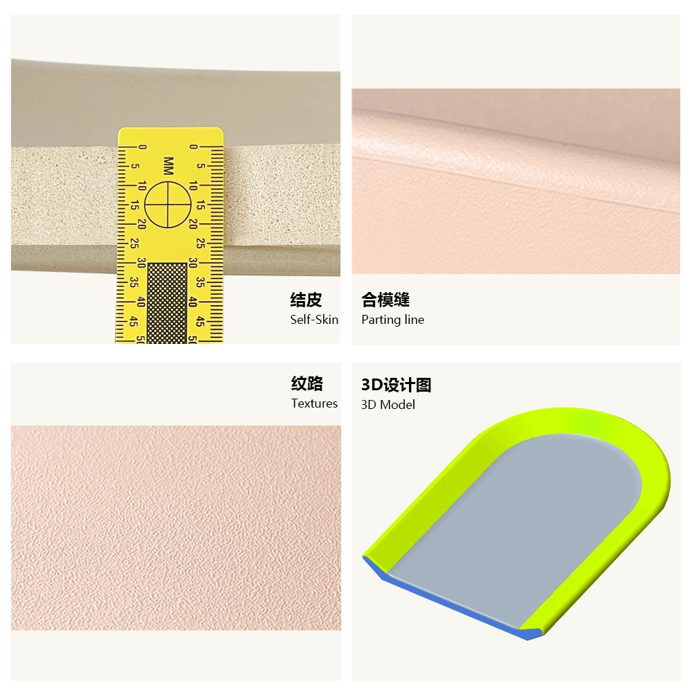 Finehope PU Integral Skin Memory Foam PVC Δερμάτινο κάθισμα Άνετη αδιάβροχη σέλα μοτοσυκλέτας