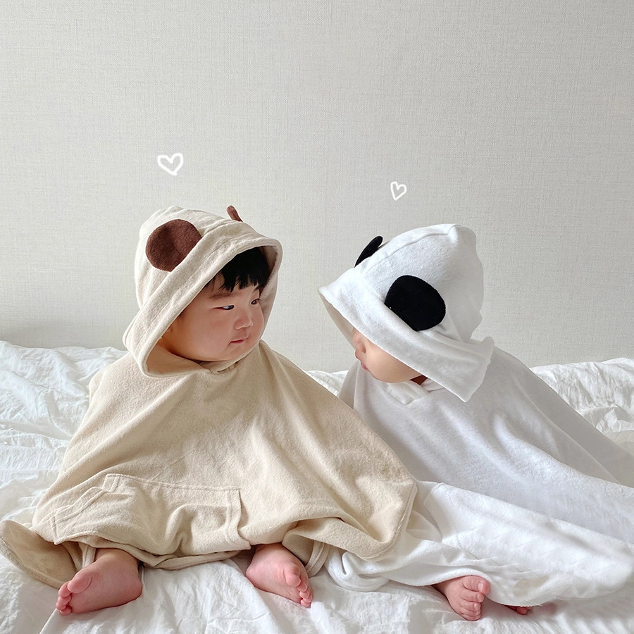 100% Cotton Animal Shape Baby Bath Towel Cute Bear Hooded Beach Towel Kids Newborn Blanket - COPY - p38tlk - COPY - misc4i