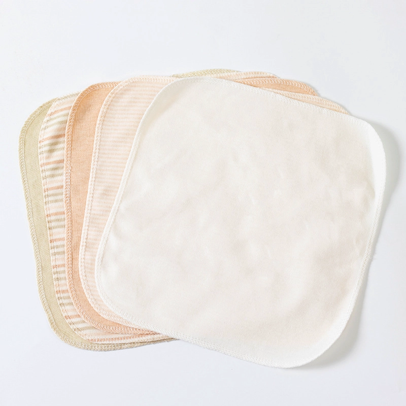 100% Organic Cotton Coloured Cotton newborn baby towel set newborn infant face towel