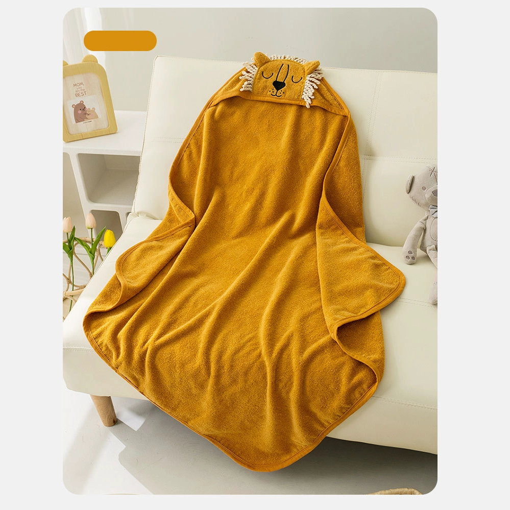 100% Cotton Animal Shape Baby Bath Towel Cute Bear Hooded Beach Towel Kids Newborn Blanket - COPY - l2i25c - COPY - hd7i8q