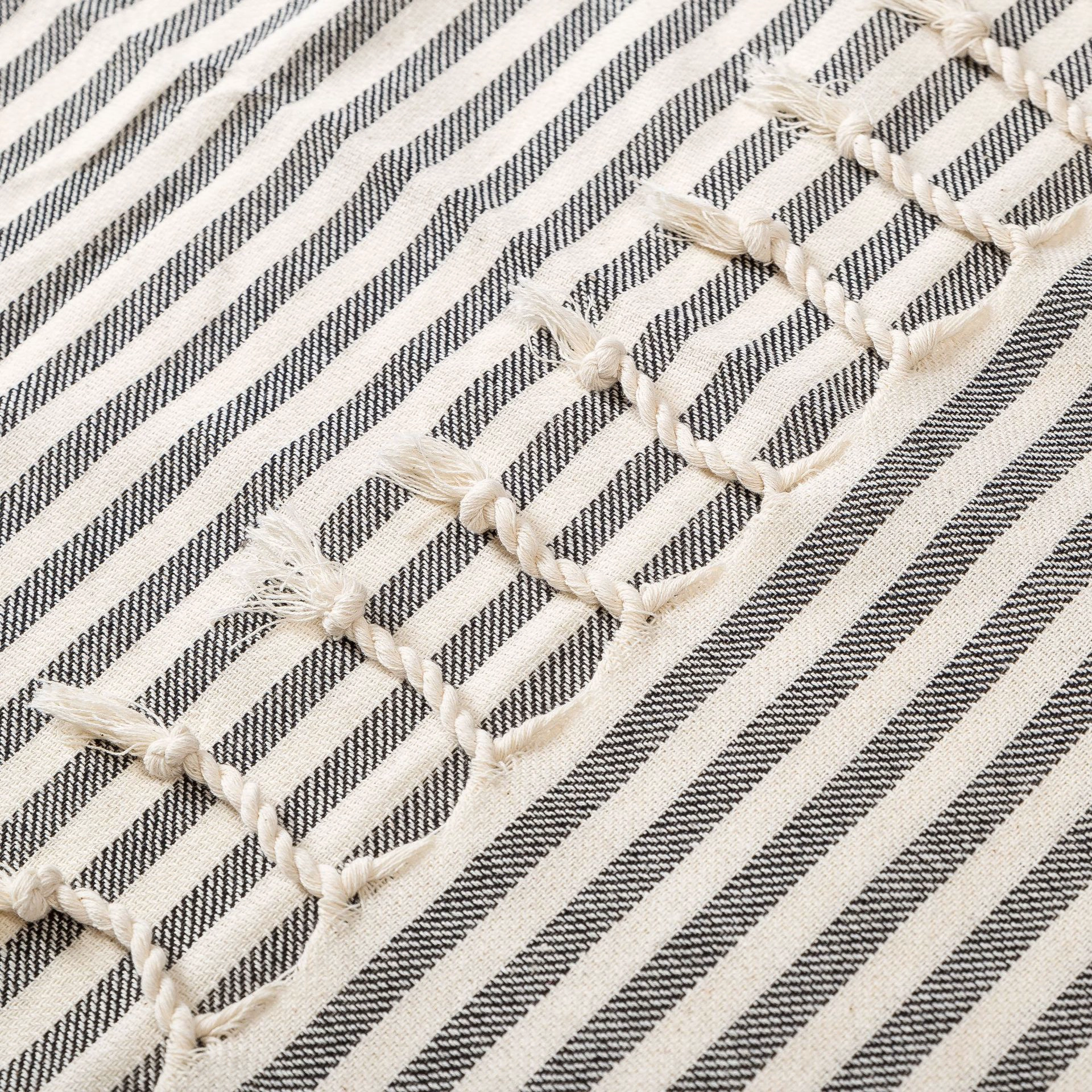 Cotton Turkish Beach Towel With Tassel