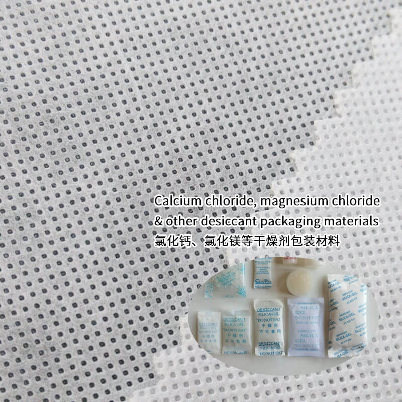 Materiale da imballaggio essiccante personalizzato in tessuto non tessuto Spunbond