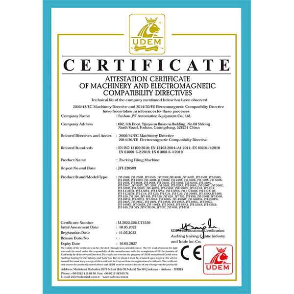 Certificate CE