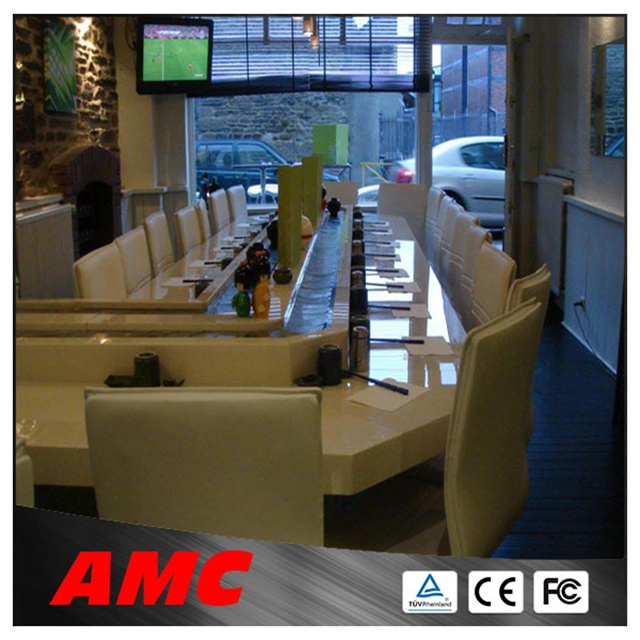 Customized Newest Design High Performance Stainless Steel Slat Conveyor and Sushi Food Conveyor Belt