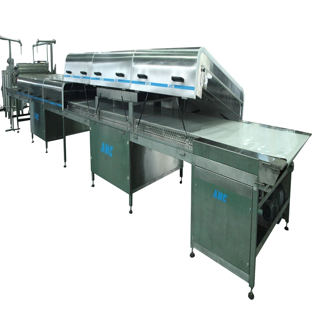 High effect factory price easy operation stationery cooling tunnel
