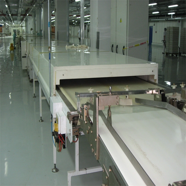 China Newest designed full-automatic chocolate and confectionery machine cooling tunnel manufacturer