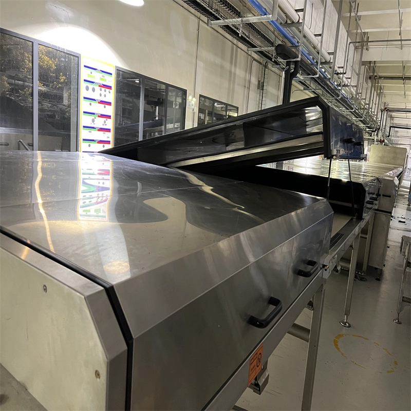 Mejor venta, alto rendimiento, fácil operación, túnel de enfriamiento de chocolate para galletas y pan
