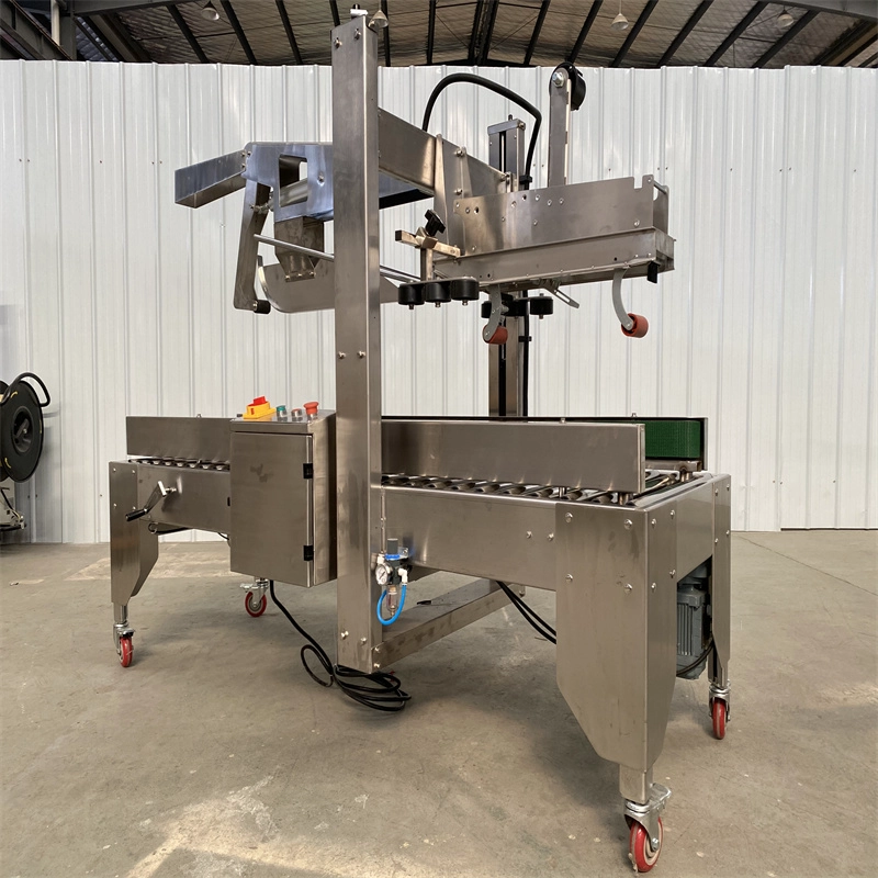 Machine de pliage et de scellage de carton semi-automatique en acier inoxydable la plus récente