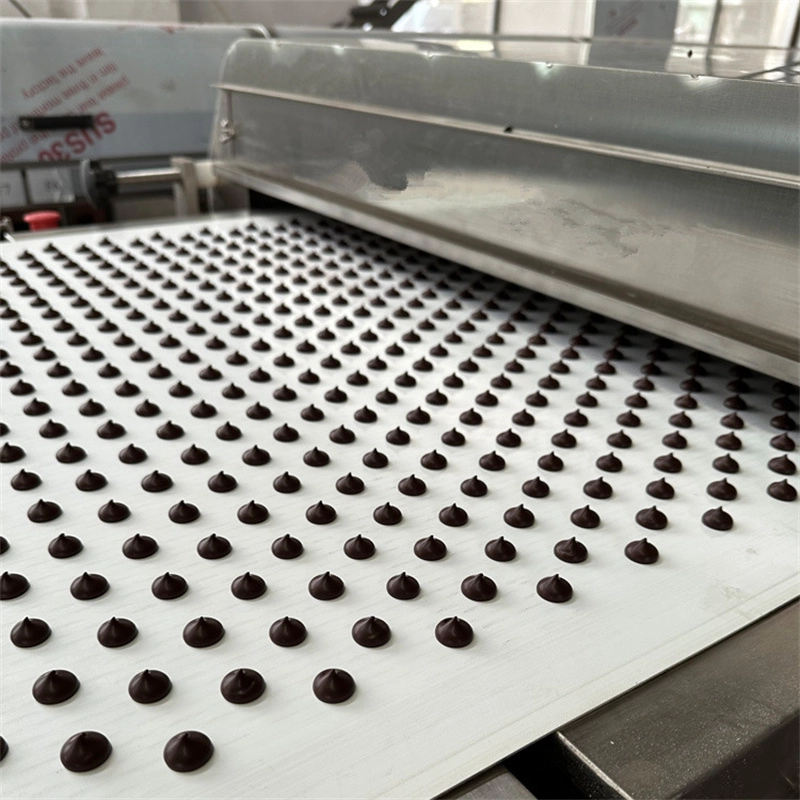Stainless Steel Automatic Chocolate Depositing Line China Chocolate Chip Depositing Machine factory