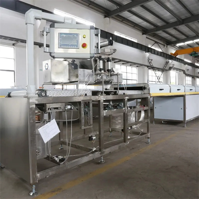 Stainless Steel Automatic Chocolate Depositing Line China Chocolate Chip Depositing Machine factory