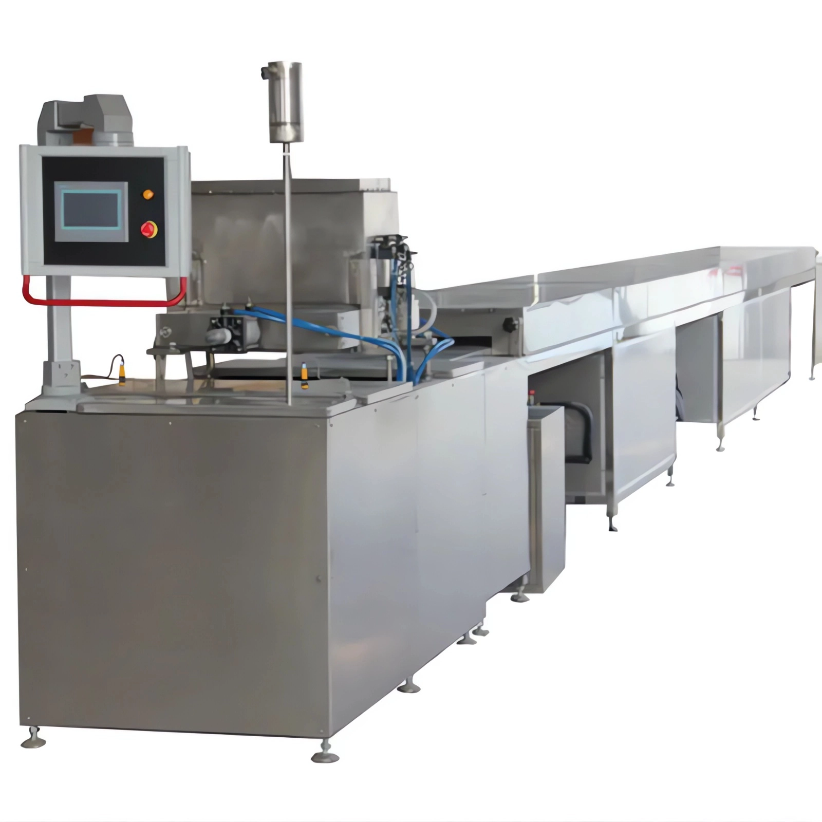 Stainless Steel Automatic Chocolate Depositing Line China Chocolate Chip Depositing Machine factory