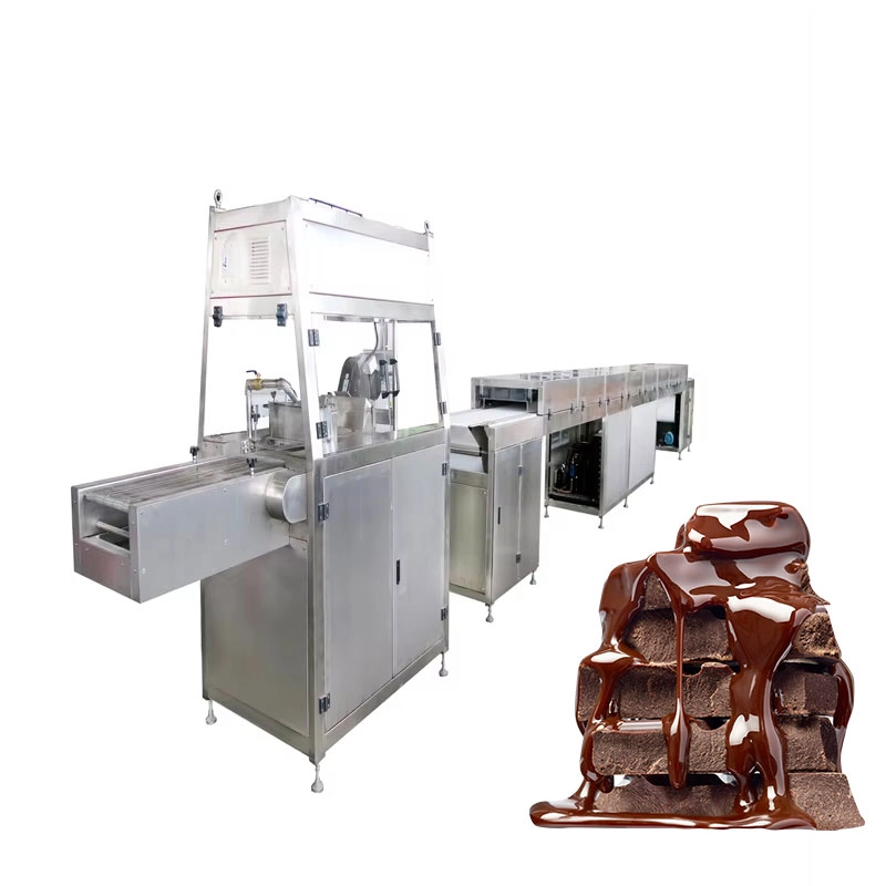 China Revestimento automático de chocolate na China com fabricantes de túnel de resfriamento fabricante