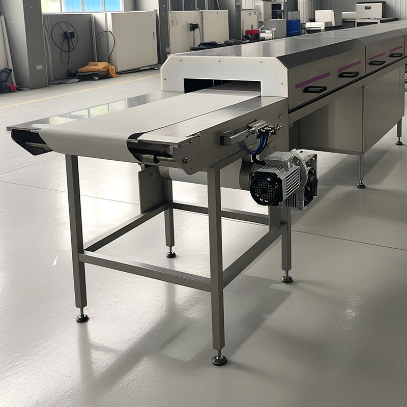 中国 定制的小型300mm 400mm 600mm 900mm宽度迷你皮带冷却隧道巧克力机冷却器 制造商