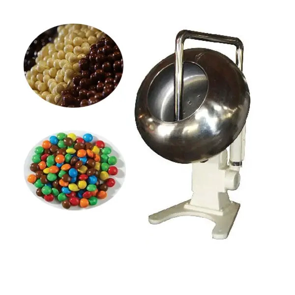 Schokoladenbeschichtungsmaschine/Edelstahl Erdnussbeschichtungsmaschine/automatische Mandel -Süßigkeiten -Polierpfanne