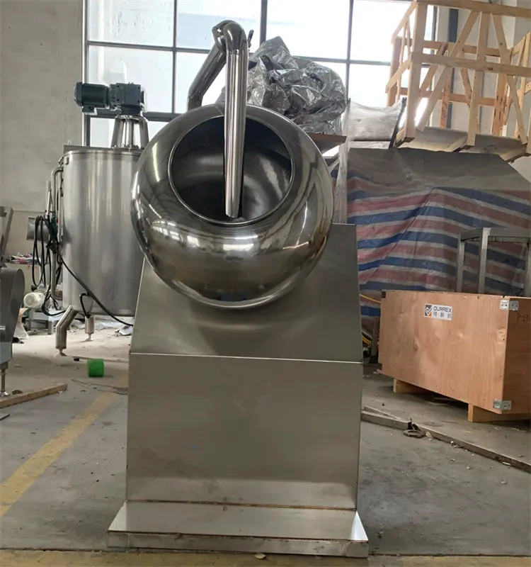 Schokoladenbeschichtungsmaschine/Edelstahl Erdnussbeschichtungsmaschine/automatische Mandel -Süßigkeiten -Polierpfanne