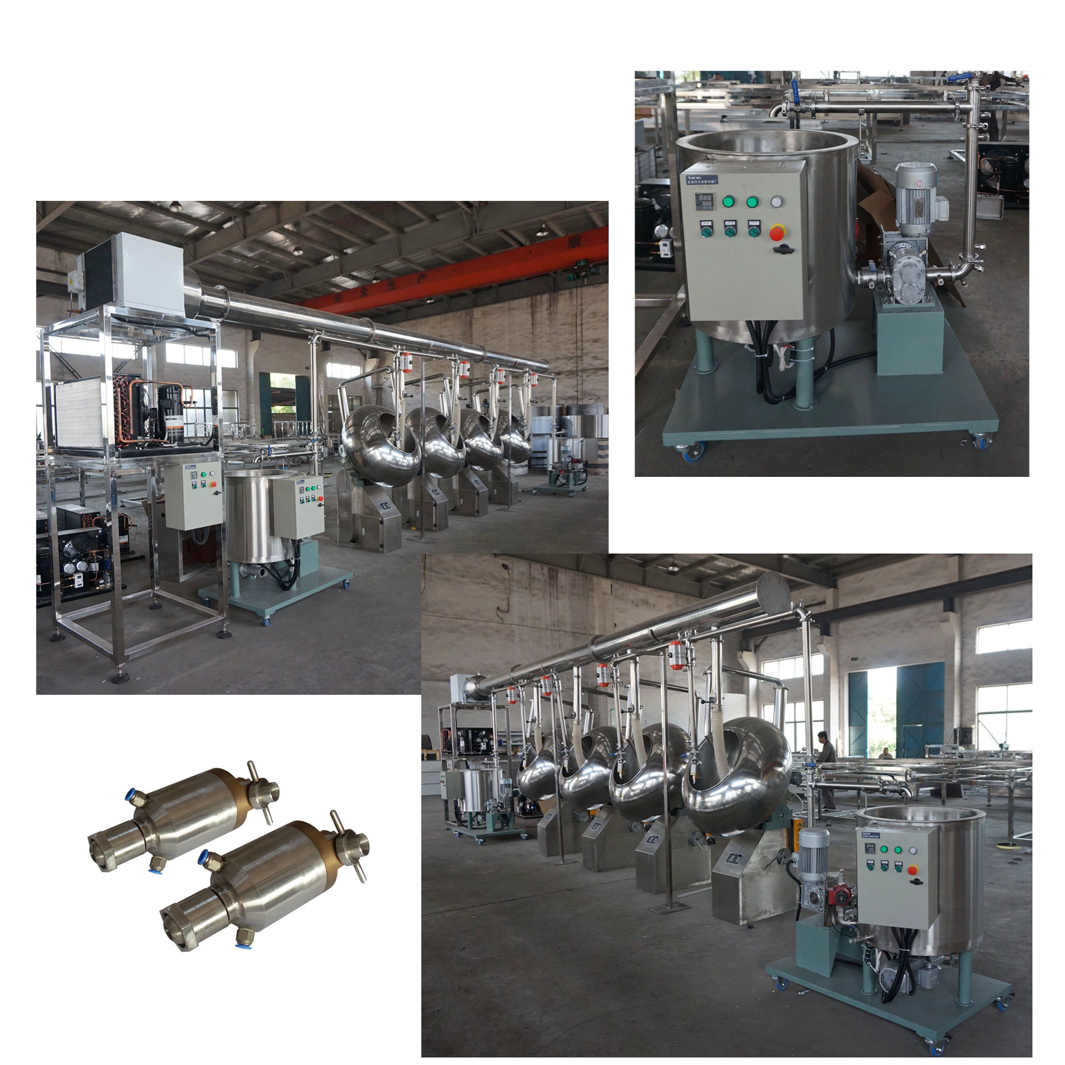 Noci calde commerciali Sugar Candy Chocolate Solishing Machine