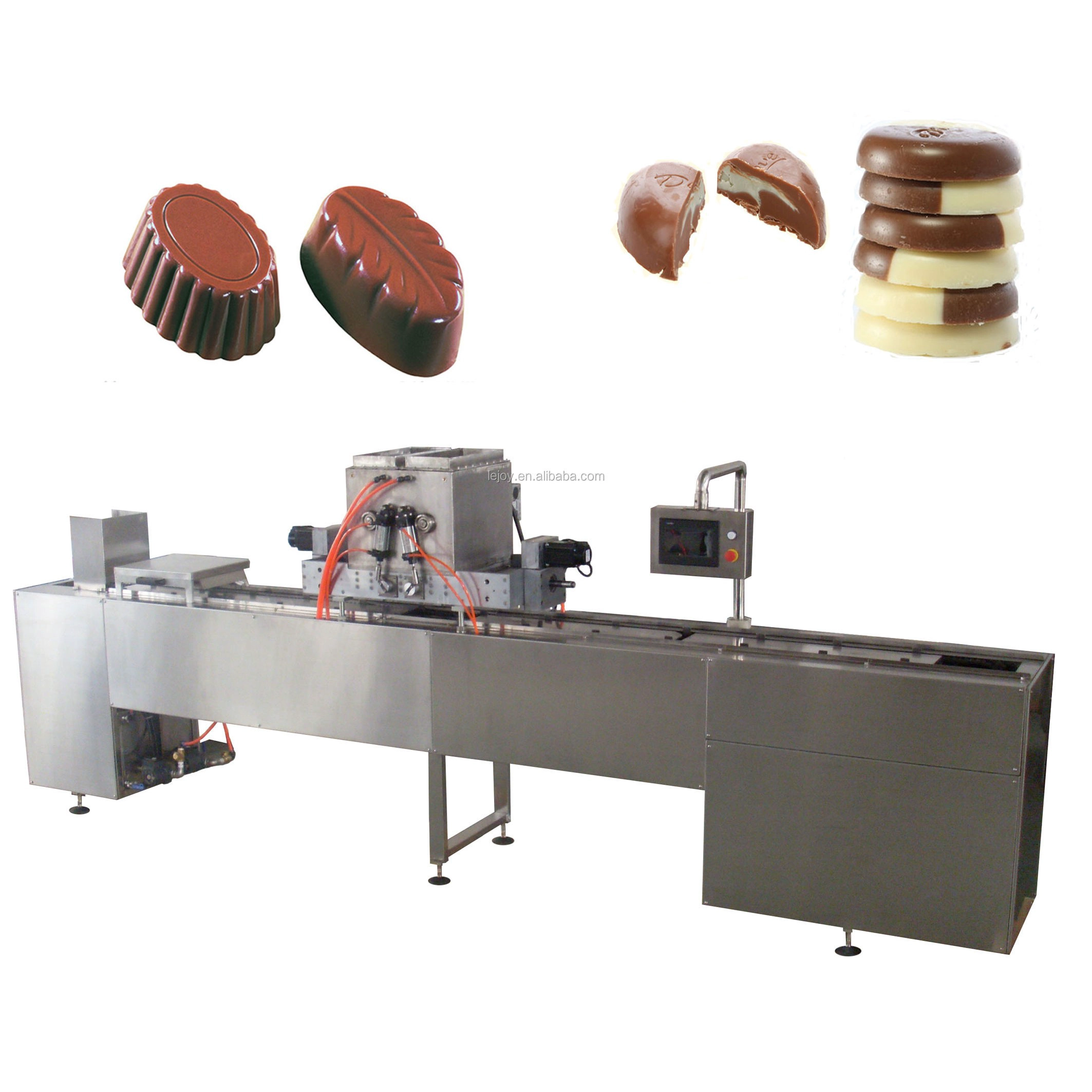 China China Semi-Automatic Chocolate Depositing Machine Chocolate Molding Forming Machine manufacturer