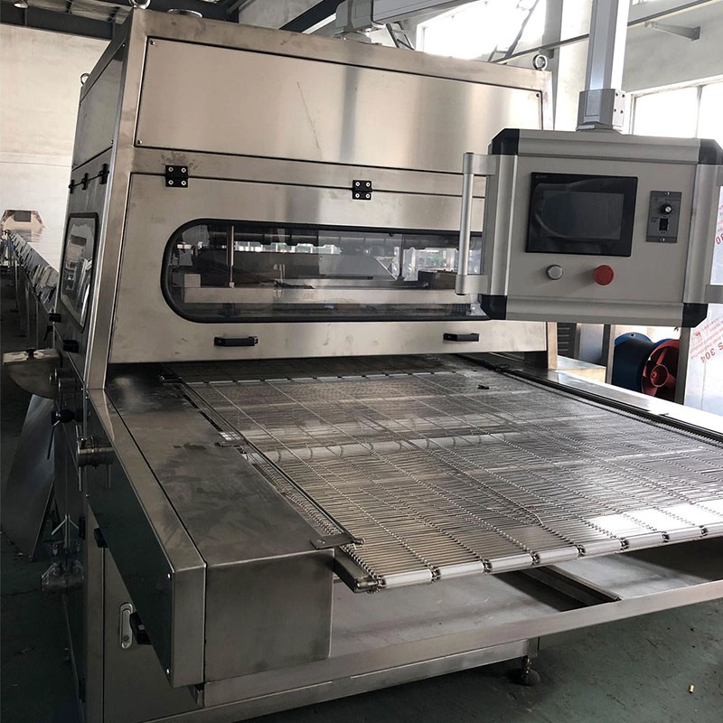 Máquina para revestimento de chocolate wafer totalmente automática na China fabrica