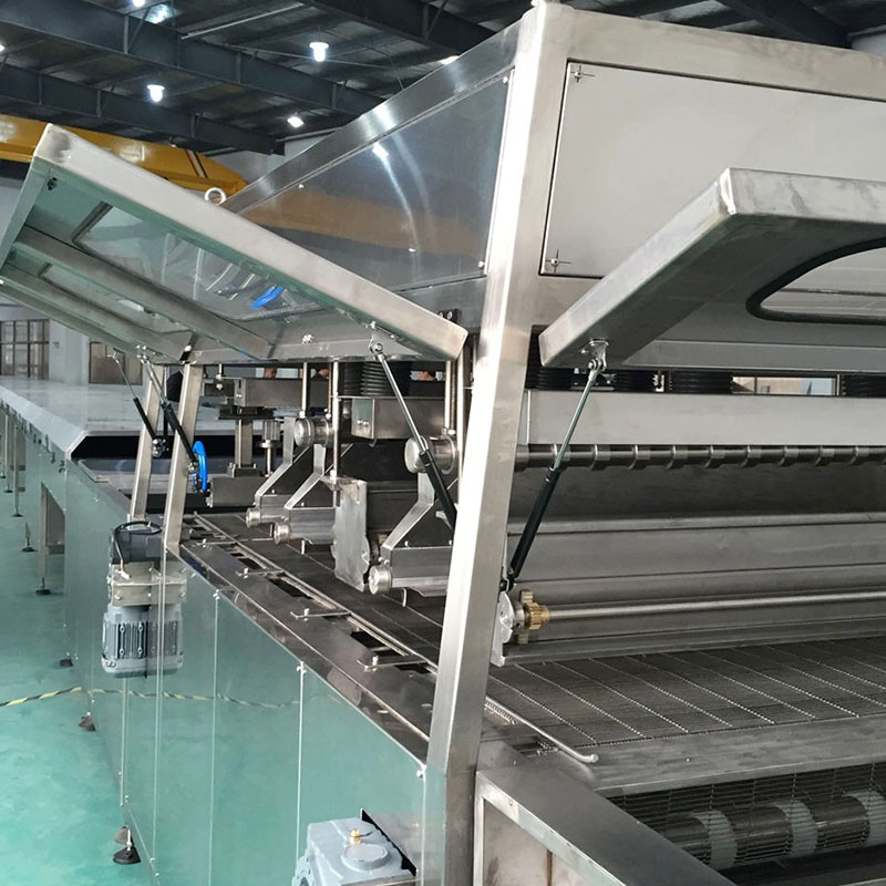 Máquina para revestimento de chocolate wafer totalmente automática na China fabrica