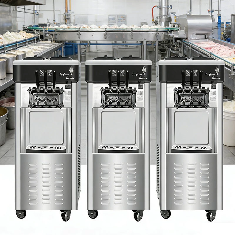Fábrica de limpeza automática de máquina comercial de fabricação de sorvete na China