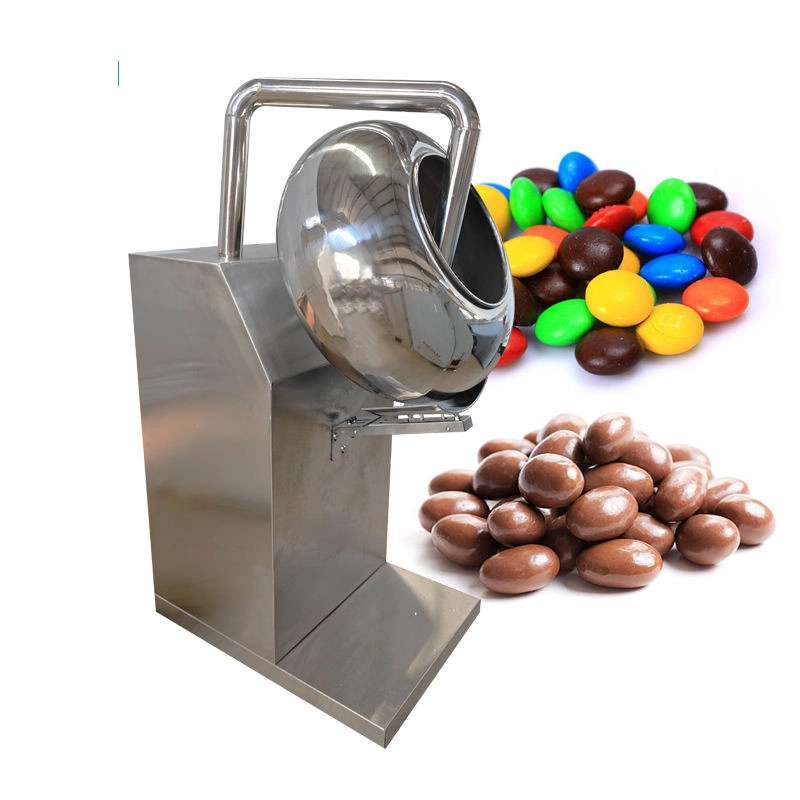 China Máquina de fazer chocolate na China com fábrica de revestimento de nozes de açúcar fabricante