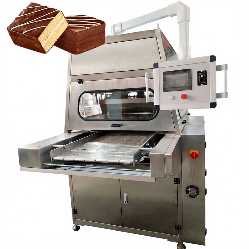 China China Chocolate Enrobe Machine for Coating Cookie Factory manufacturer