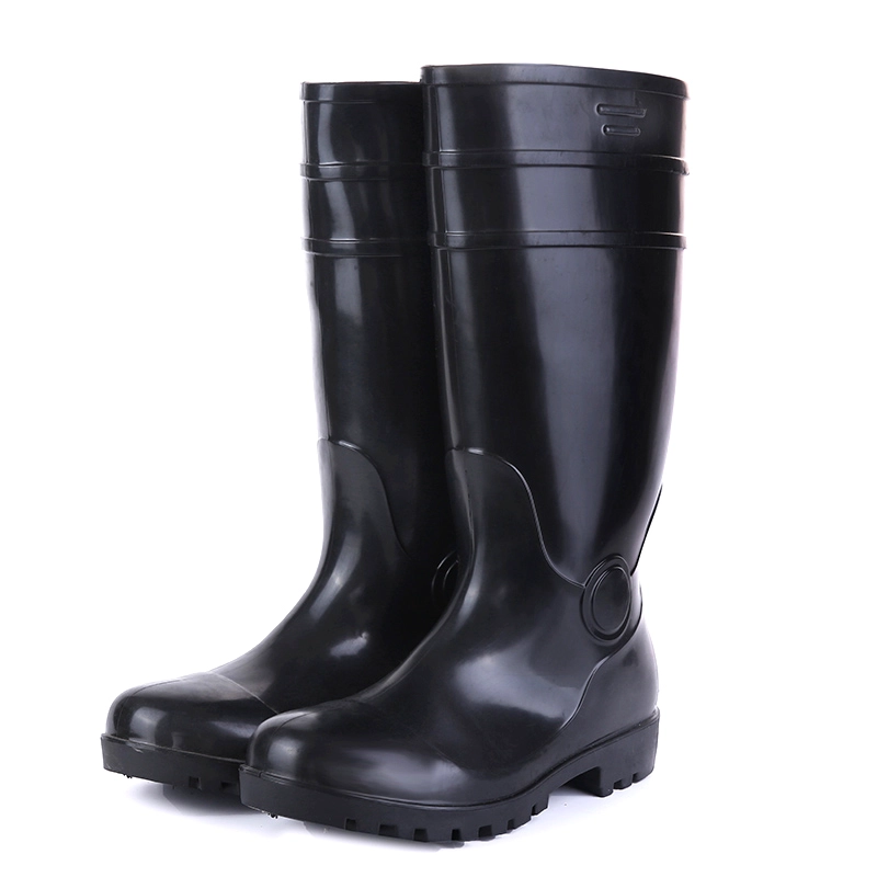 porcelana 805 Botas de seguridad de pvc resistentes a pinchazos con punta de acero antideslizante fabricante 805 Botas de seguridad de pvc resistentes a pinchazos con punta de acero antideslizante