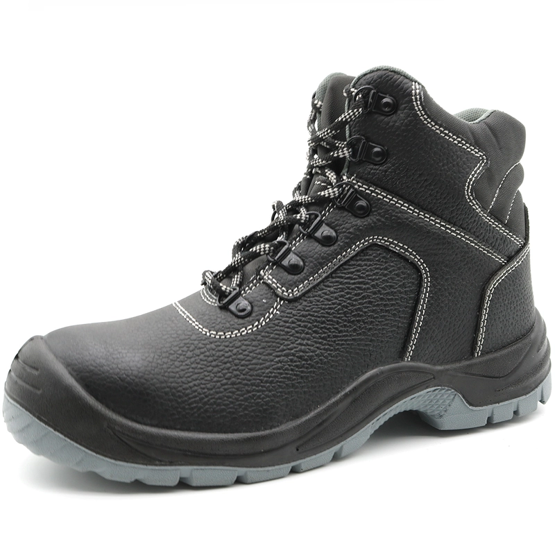 Tm001 corte médio antiderrapante à prova de óleo anti punção botas de segurança de construção masculina biqueira de aço