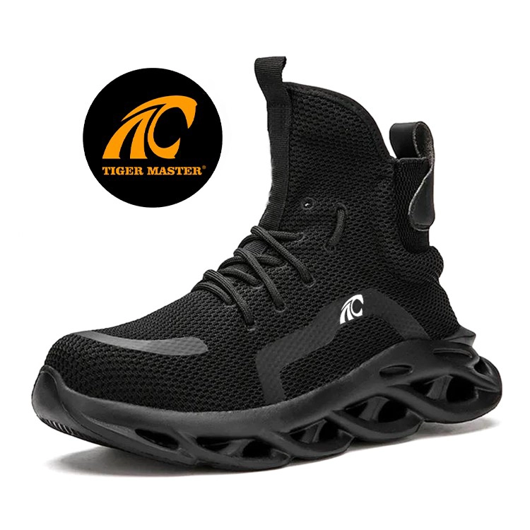 porcelana TM3066 Zapatillas de seguridad para hombre con suela de EVA suave y tobillo alto a prueba de pinchazos con punta de acero fabricante TM3066 Zapatillas de seguridad para hombre con suela de EVA suave y tobillo alto a prueba de pinchazos con punta de acero