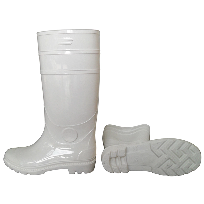 中国 GB03-6 防水滑り止めホワイト非安全光沢のある PVC レインブーツ男性用 メーカー GB03-6 防水滑り止めホワイト非安全光沢のある PVC レインブーツ男性用