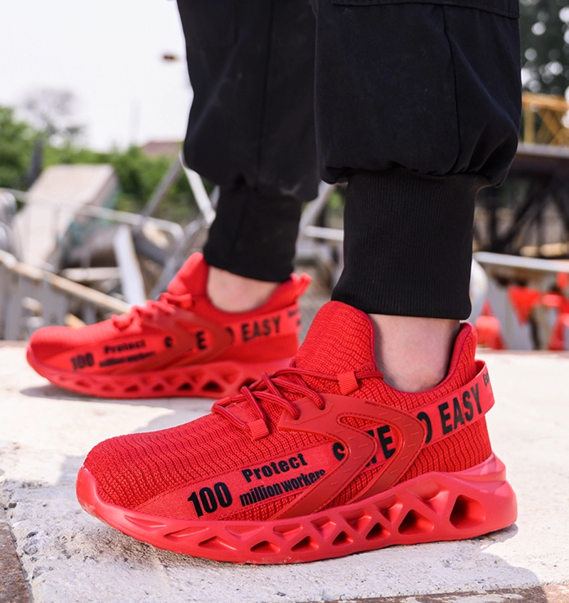 China TM262 Stahlkappe, pannensicher, rot, modische Sport-Sicherheitsschuhe für Damen Hersteller TM262 Stahlkappe, pannensicher, rot, modische Sport-Sicherheitsschuhe für Damen
