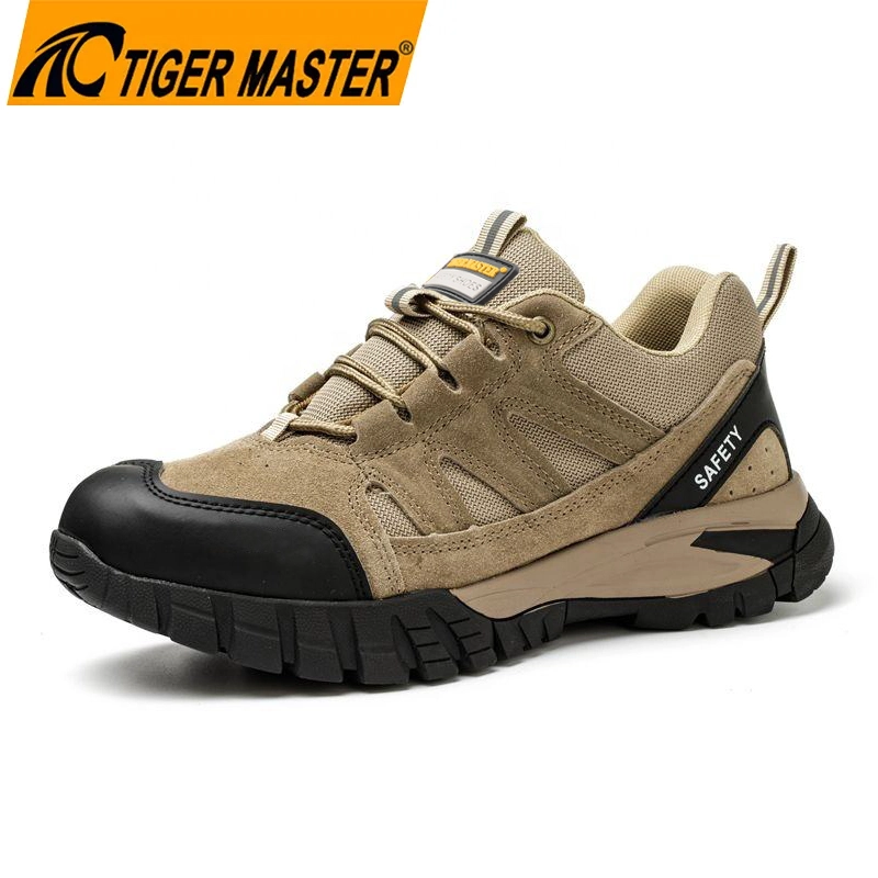 TM3450 Rutschfeste, langlebige Gummisohle, EU-Stahlkappe, pannensichere Wildleder-Sicherheitsschuhe