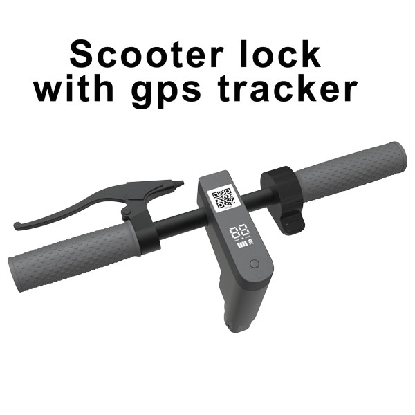 Bloqueio de scooter elétrico integrado com dispositivo MAX IoT e sistema de rastreamento GPS para compartilhamento de Escooter