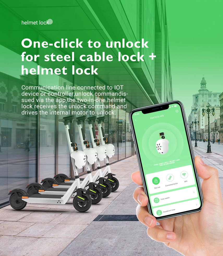 smart helmet lock