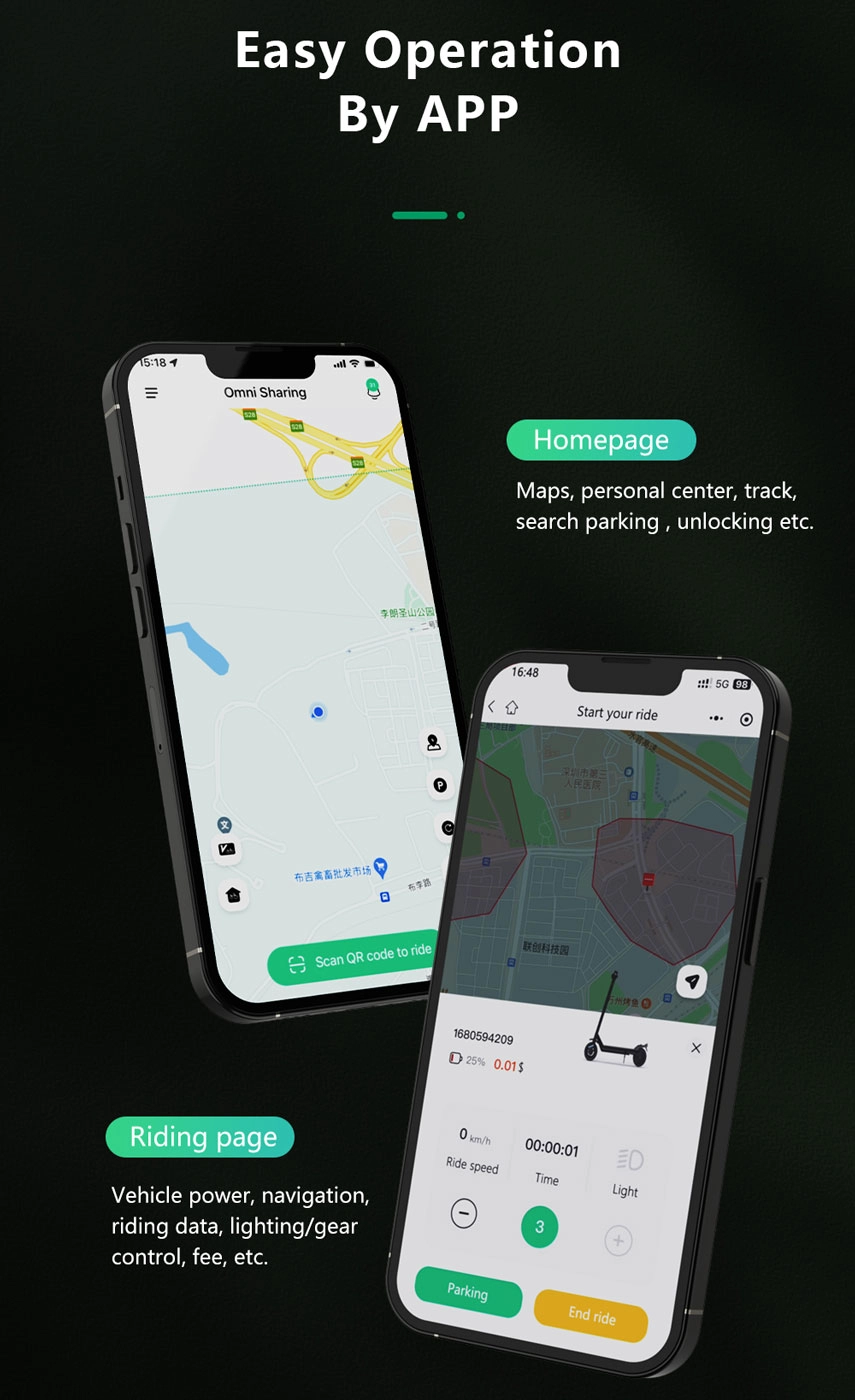 electric scooter lock app