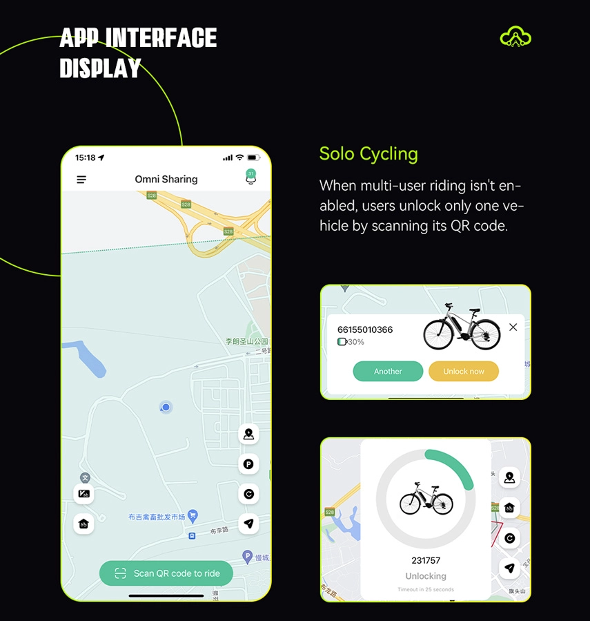 electric bike lock system