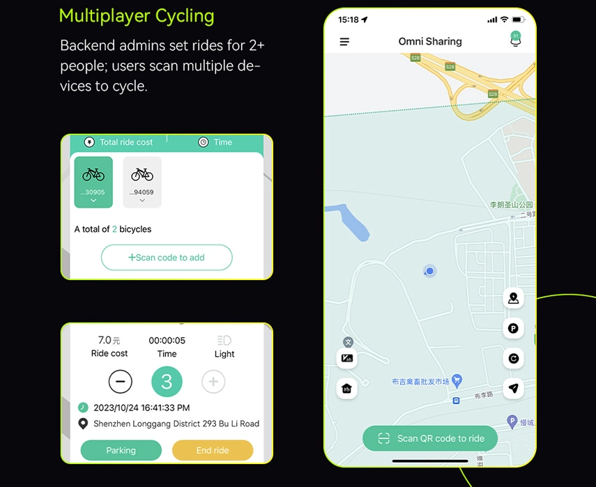 e-bike rental app