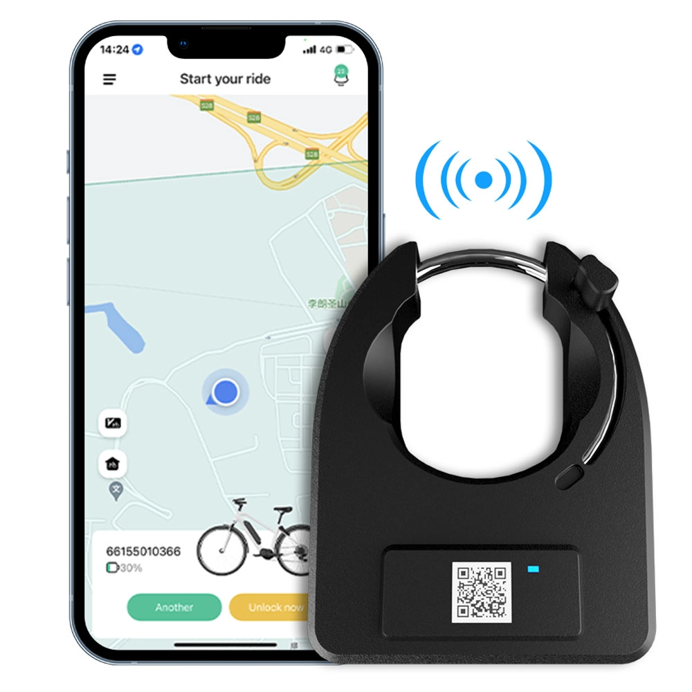 Candado de bicicleta inteligente para bicicletas eléctricas de alquiler Smart Sharing