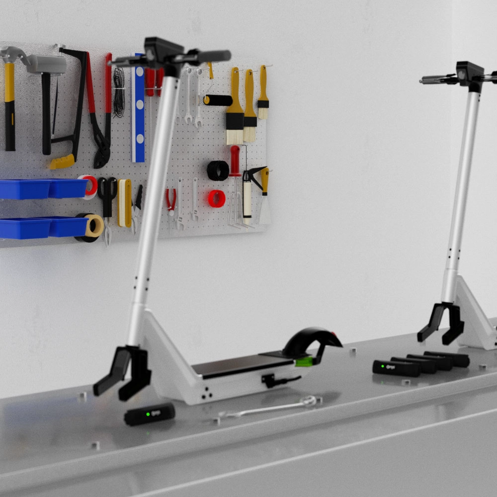 Escooter IoT-apparaat met positionerings- en diefstalbeschermingstechnologie