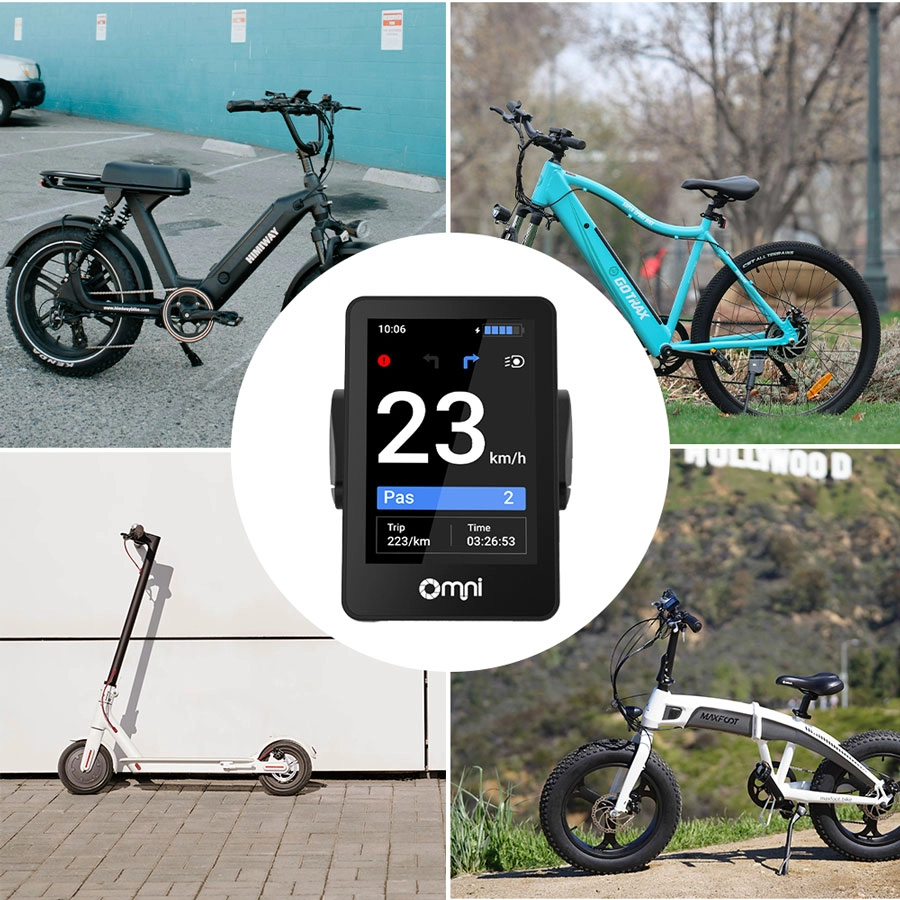 Tela EBike habilitada para IoT com navegação em tempo real