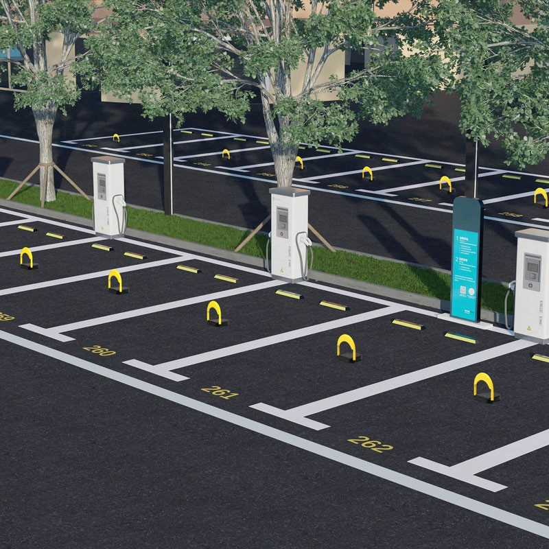 Bloqueio de estacionamento automático com comunicação NB