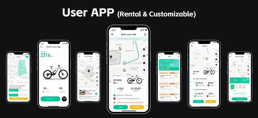 e-bike rental app