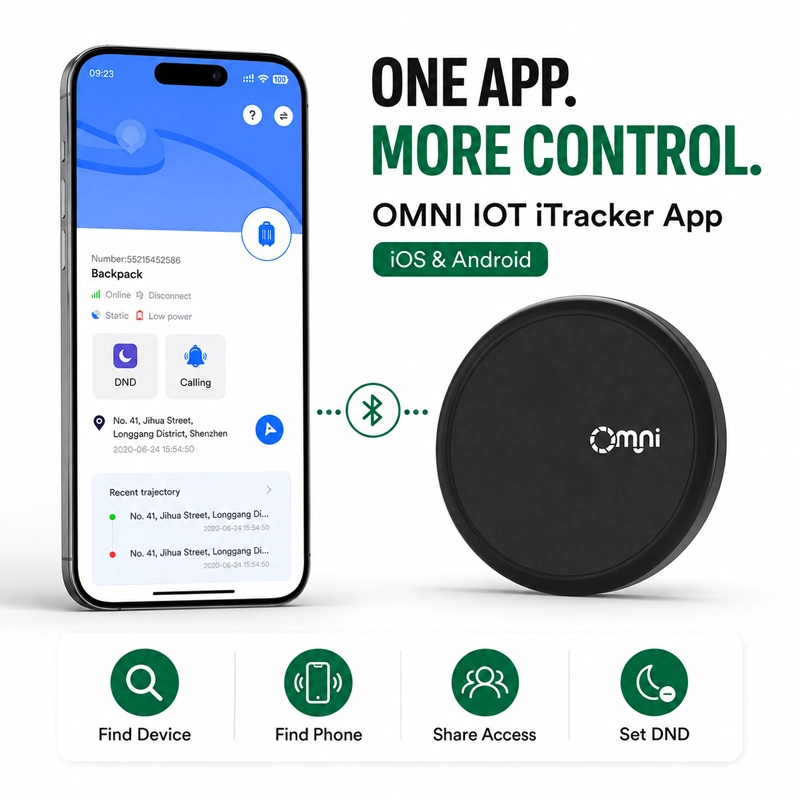 Localizzatore di chiavi per dispositivi di localizzazione Bluetooth e localizzatore di oggetti per borse per chiavi e altro