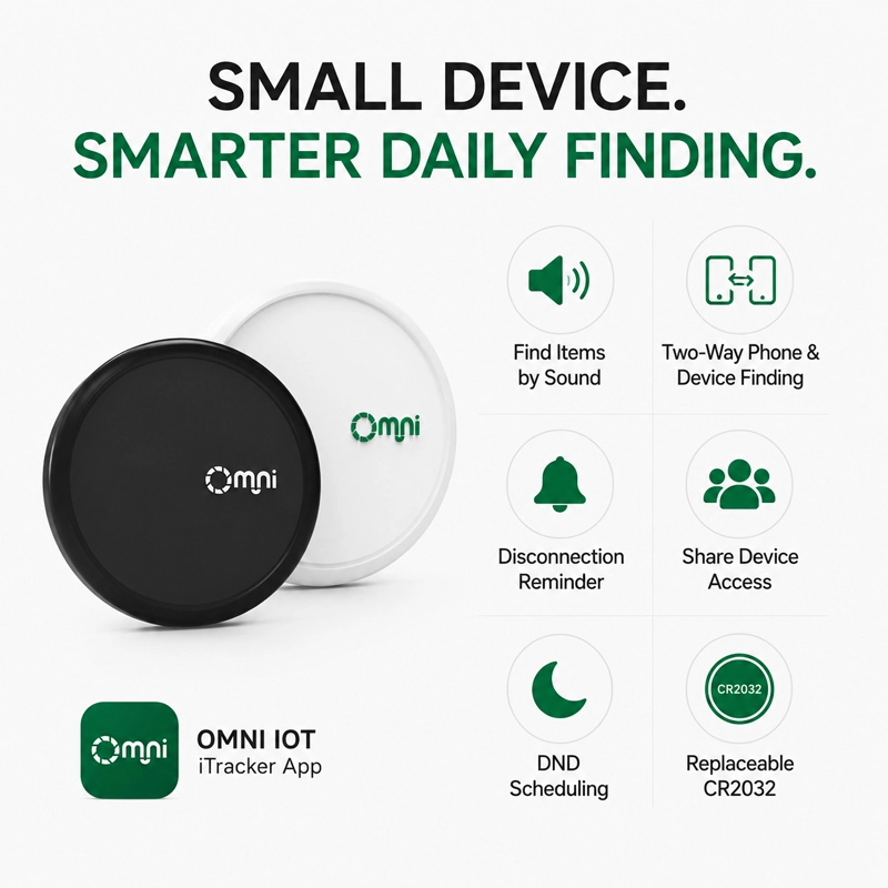 Localizzatore di chiavi per dispositivi di localizzazione Bluetooth e localizzatore di oggetti per borse per chiavi e altro