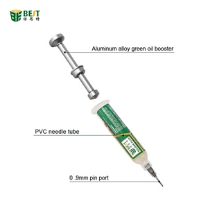 BST-013 Aluminum Alloy Push Tool Solder Paste BGA Flux UV Solder Mask Ink Welding Oil Push Rod Source Manufacturer Suppliers China Shenzhen