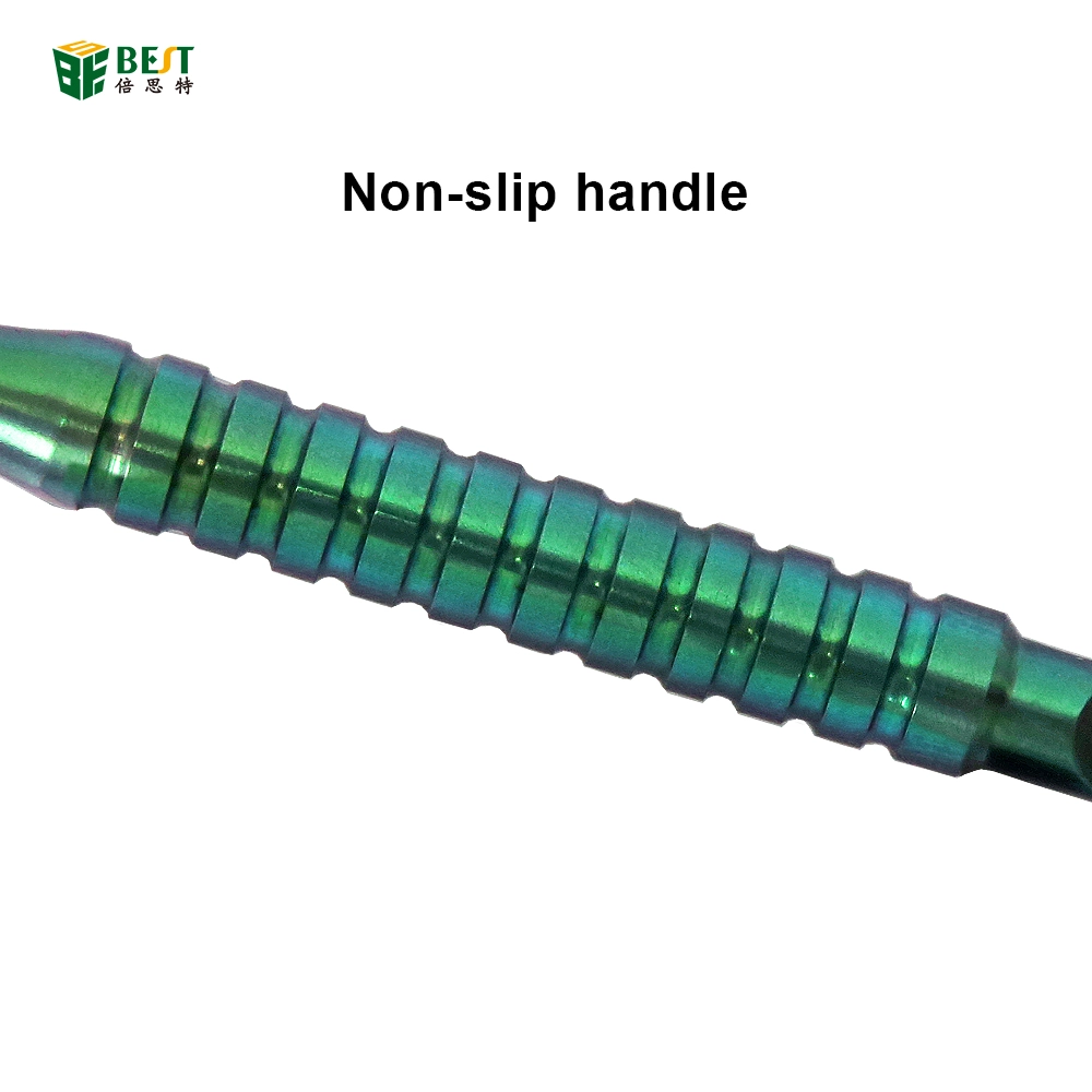BST-Y22 Handyreparaturpinzette für Fingerabdrücke mit fliegendem Draht Titanlegierung Handyreparaturpinzette Präzisionspinzette für Fingerabdrücke mit fliegendem Draht gerade Spitze handpolierte superharte Spezialspitze