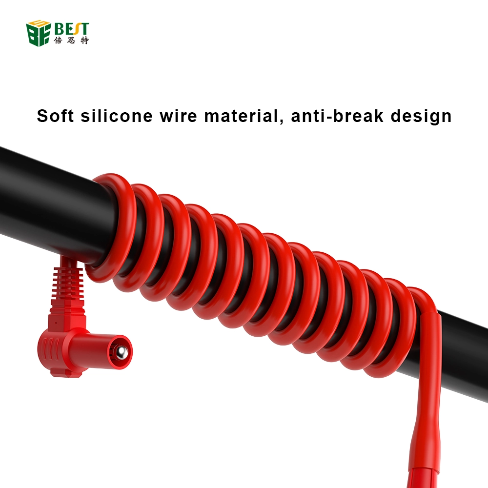 BST-020-JP multimeter superconducting fine-pointed meter multimeter pen line extra-sharp steel needle anti-scalding antifreeze silicone wire 20A high current alloy steel meter needle extra-sharp replaceable head