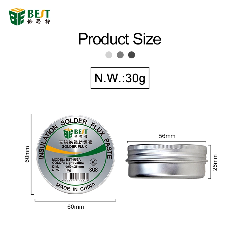 BEST 559A Flusso di saldatura per colofonia liquida SGS da 30 g senza piombo