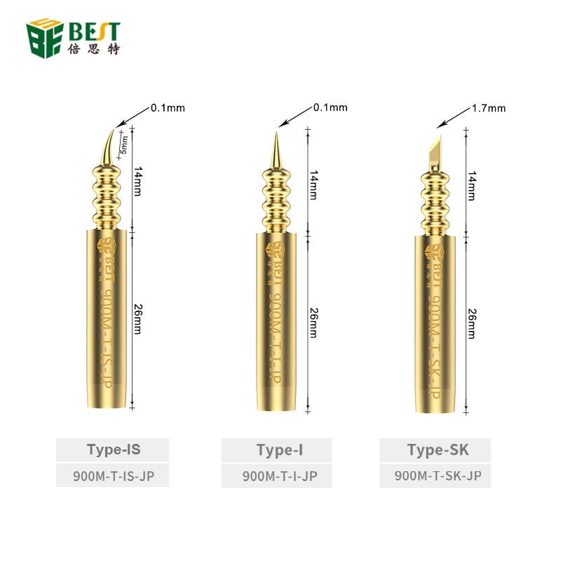 900M-T-JP boutique welding head 936 series welding head Baota type 936 welding head special bronze material internal heat constant temperature tip elbow cutter head welding 3-piece set