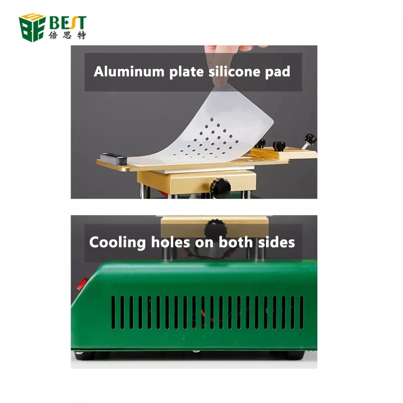 BST- 918 separatore sottovuoto schermo cellulare separatore rotante rimozione schermo curvo con staffa a ventosa